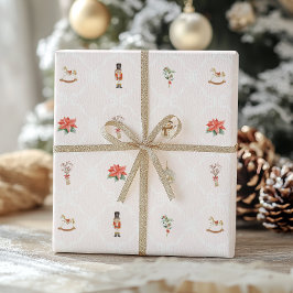 ピンクのシャルマンなクリスマス ラッピングペーパー