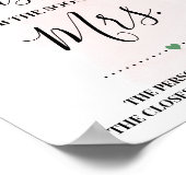 ピンクのシャワーのすぐそばにキスはいくつ？ ポスター (角)