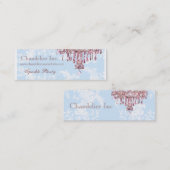 ピンクのシャンデリアの名刺 スキニー名刺 (正面/裏面)