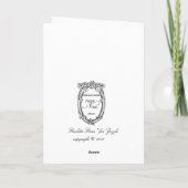 ピンクのシャンデリアカード カード (裏面)