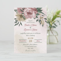 ピンクのシャンパンの花の植物性結婚の