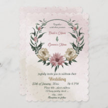 ピンクのシャンパンの花の植物性結婚の