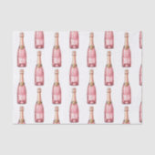 ピンクのシャンパンボトル お祝い 薄葉紙 (正面)