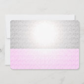 ピンクのショッピング祭り クレジットカード スウィート16パーティー 招待状 (裏面)