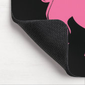 ピンクのシルエットのプリンセスのTシャツおよびギフト マウスパッド (コーナー)