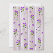 ピンクのシルクの紫がかった水色のバラ (裏面)