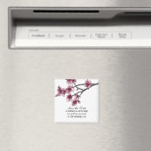 ピンクのシンプルさくらんぼの花が日付マグネットを保存 マグネット (インサイチュ (食洗機))