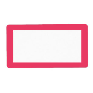 ピンクのシンプル ラベル