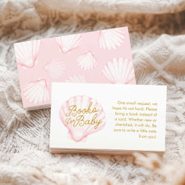 ピンクのシーシェルブックリクエストエンクロージャカード エンクロージャーカード