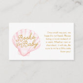 ピンクのシーシェルブックリクエストエンクロージャカード エンクロージャーカード (正面)