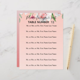 ピンクのシーティングフライヤー結婚の白い水仙