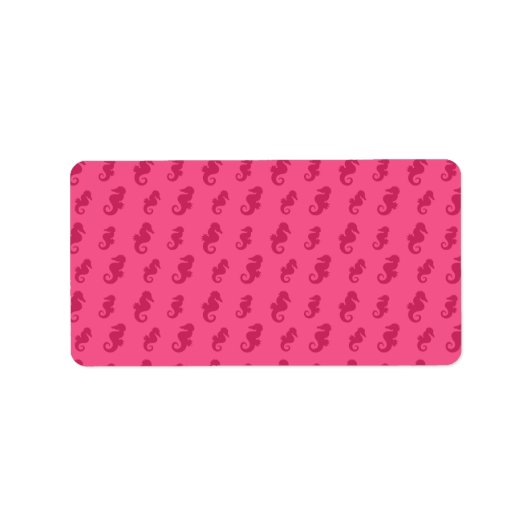 ピンクのシーホース ラベル (正面)