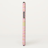 ピンクのシームレス円形パターン Case-Mate iPhoneケース (裏面/右)