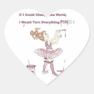 ピンクのシールまたは棒つきキャンデーラベル ハートシール