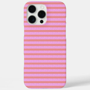 ピンクのジオストライプ幾何ストライプ iPhone 16 PRO MAXケース