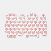 ピンクのジオメトリックウォーターのカラーハート フェイバーボックス (折り畳みなし)