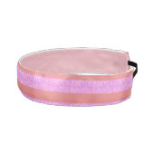 ピンクのジオメトリックストライプス アスレチックヘッドバンド (右)