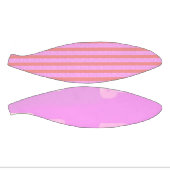 ピンクのジオメトリックストライプス ミニバスケットボール (パネル)