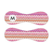 ピンクのジグザグの背景 野球ボール (パネル)