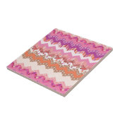 ピンクのジグザグ背景 タイル (側面)