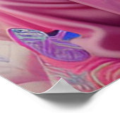 ピンクのジャケットを持つ青い花の王女 ポスター (角)