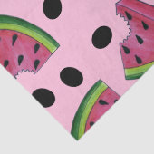 ピンクのジューシーなスイカくさび種子フルーツ 薄葉紙 (詳細)