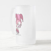 ピンクのジョーカー フロステッド ビア マグ (正面左)