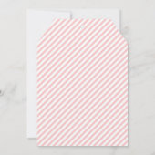 ピンクのジンジャーブレッドハウスの飾り付けパーティー招待状 招待状 (裏面)