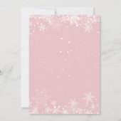 ピンクのジンジャーブレッドハウスデコレーション パーティー招待状 招待状