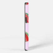 ピンクのスイカのスライス模様 iPhoneケース (右側面)
