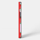 ピンクのスイカのスライス模様 iPhoneケース (左側面)
