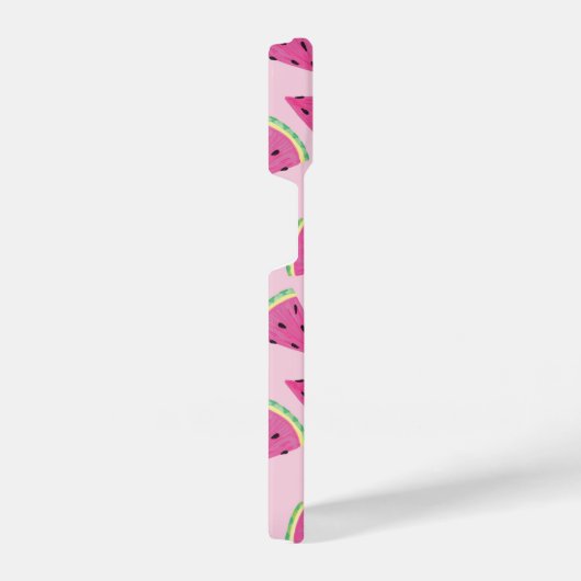 ピンクのスイカ模様 iPhoneケース (右側面)