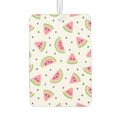 ピンクのスイカ、スイカの種子、夏のパターン カーエアーフレッシュナー (裏面)