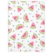 ピンクのスイカ、スイカの種子、夏のパターン クリップボード (裏面)