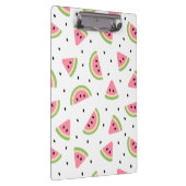 ピンクのスイカ、スイカの種子、夏のパターン クリップボード (右)