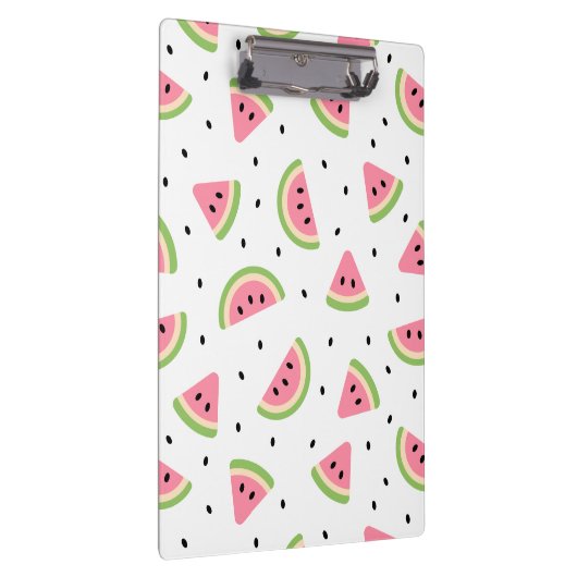 ピンクのスイカ、スイカの種子、夏のパターン クリップボード (右)