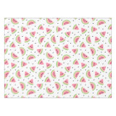 ピンクのスイカ、スイカの種子、夏のパターン テーブルクロス (正面(横))