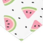 ピンクのスイカ、スイカの種子、夏のパターン テーブルクロス (アングル)