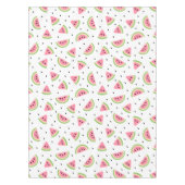 ピンクのスイカ、スイカの種子、夏のパターン テーブルクロス (正面)