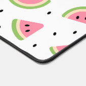 ピンクのスイカ、スイカの種子、夏のパターン デスクマット (コーナー)