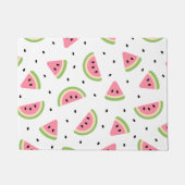 ピンクのスイカ、スイカの種子、夏のパターン ドアマット (正面)