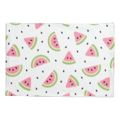 ピンクのスイカ、スイカの種子、夏のパターン 枕カバー (裏面)