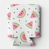 ピンクのスイカ、スイカの種子、夏のパターン 缶クーラー (裏面)