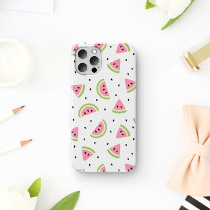 ピンクのスイカ、スイカの種子、夏のパターン iPhone 11 ケース