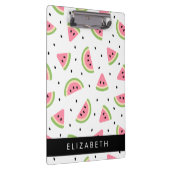 ピンクのスイカ、スイカの種、あなたの名前 クリップボード (右)