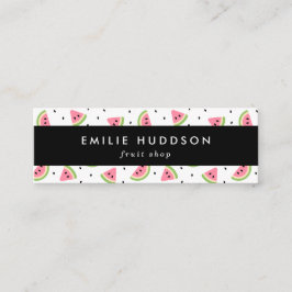 ピンクのスイカ、スイカの種、果物店 スキニー名刺