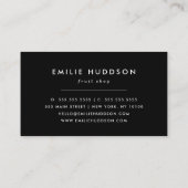 ピンクのスイカ、スイカの種、果物店 名刺 (裏面)