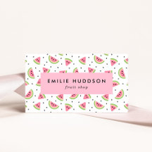 ピンクのスイカ、スイカの種、果物店