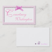 ピンクのスイスの点のテレホンカード コーリングカード (正面/裏面)