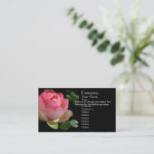 ピンクのスイレンの名刺 名刺 (スタンド正面)